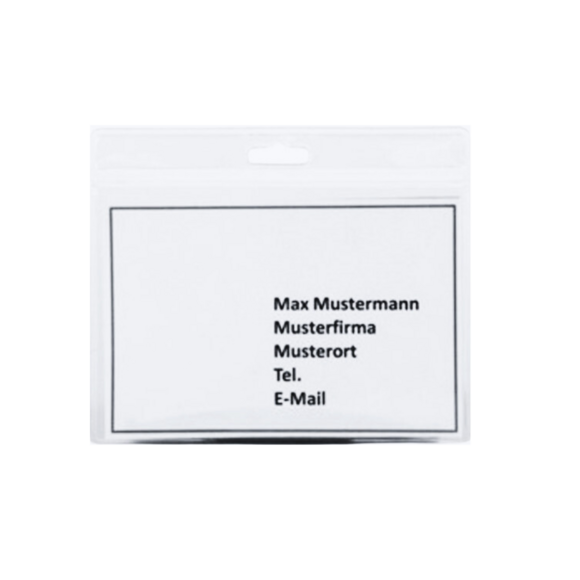 Ticket cover transparent suitable for insert 90 x 65 mm