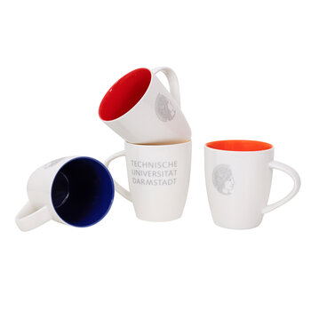Porzellan-Kaffeebecher der Technischen Universität Darmstadt