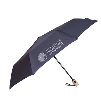 Grauer Regenschirm der TU Darmstadt