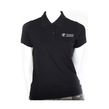 Black Lady Polo Shirt TU Darmstadt