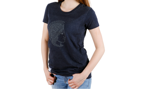 Navy recycling Lady T-Shirt of the Technical University of Darmstadt